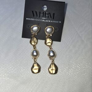 White House Black Market Gold and Silver Earrings